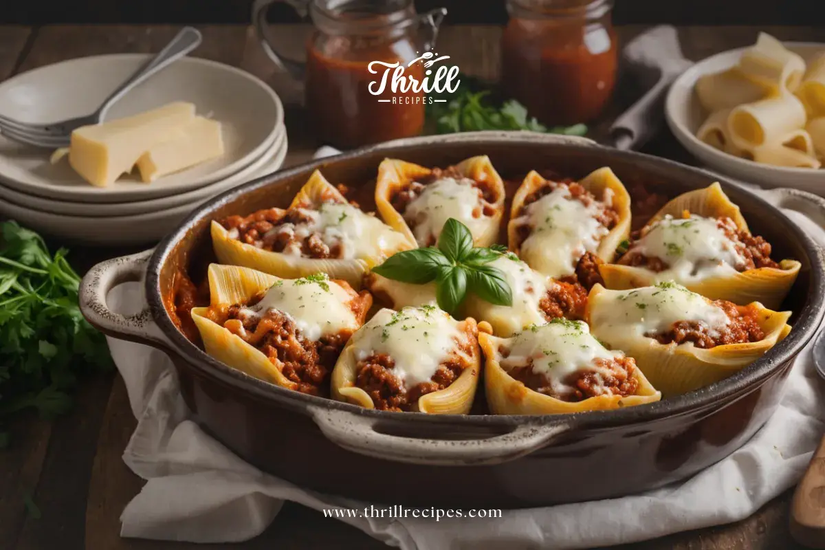 stuffed shells recipe with meat