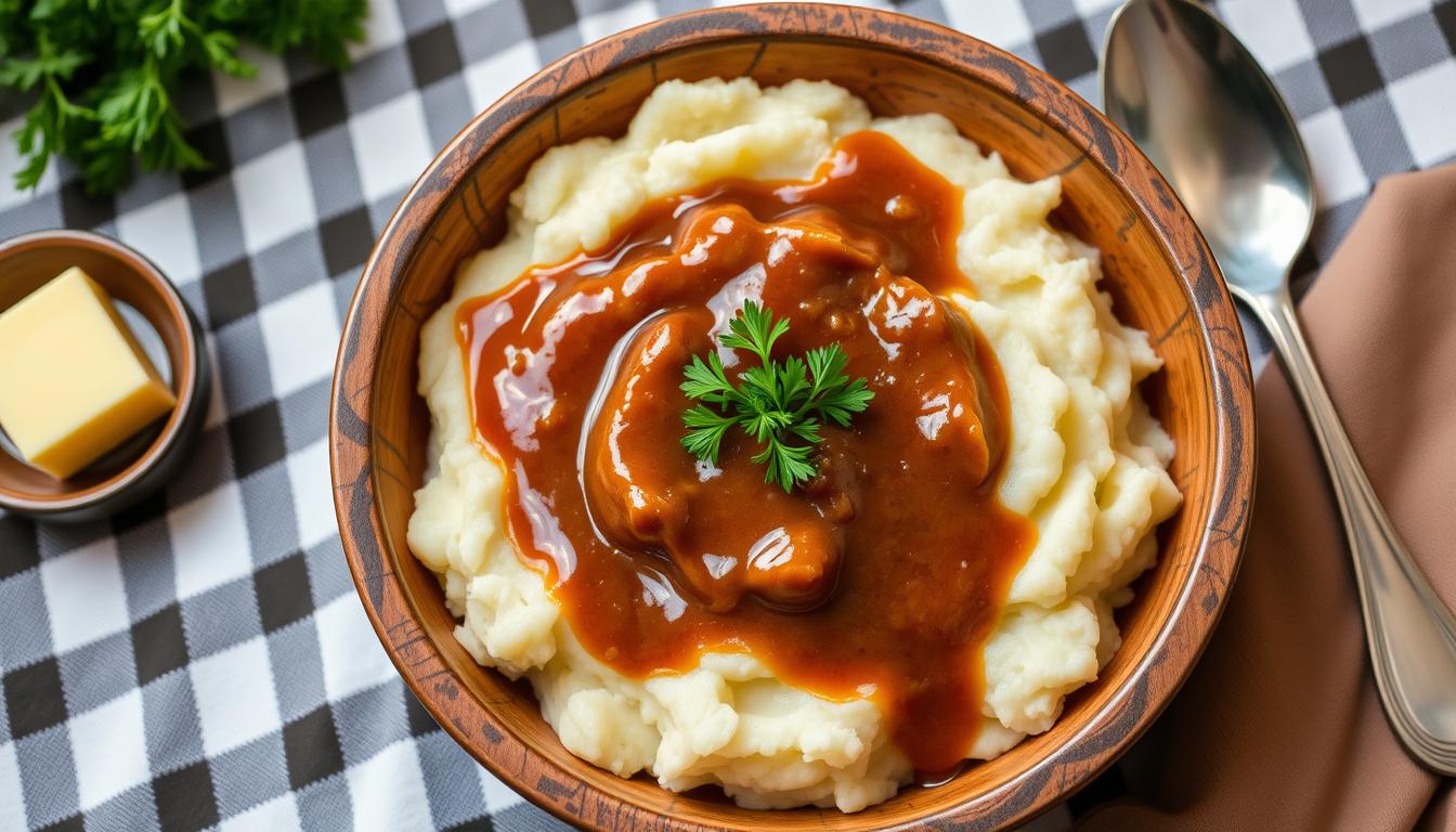 mashed potatoes and gravy